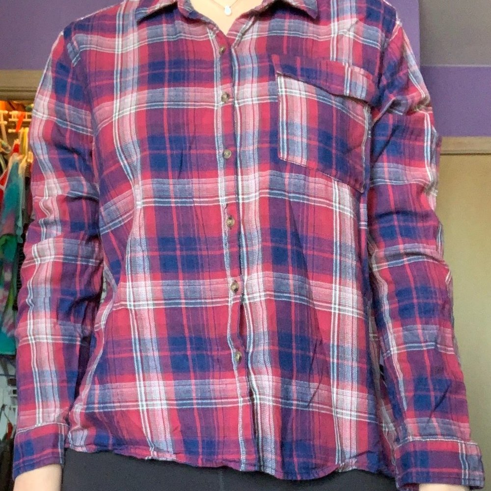 Love, Fire Red & Blue Flannel